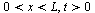 `and`(`<`(0, x), `<`(x, L)), `>`(t, 0)